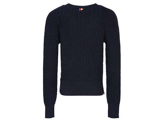 Thom Browne Maglione a trecce classico Nero - vista 7