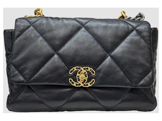Chanel Classic Flapback Large Black Nero - vista 2