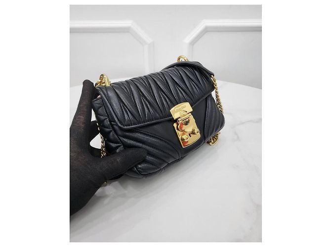 Miu Miu Borsa a Spalla Matelassé Napa Chain Flap Multicolore - vista 2