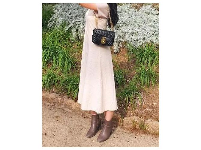 Miu Miu Borsa a Spalla Matelassé Napa Chain Flap Multicolore - vista 9
