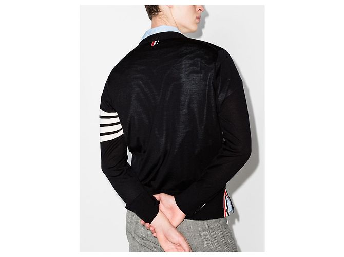 Thom Browne Strickjacke aus diagonaler Merinowolle für Herren Mehrfarben - Ansicht 5