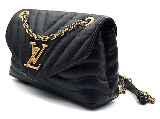 Louis Vuitton Borsa a Spalla New Wave Chain Nero - vista 2