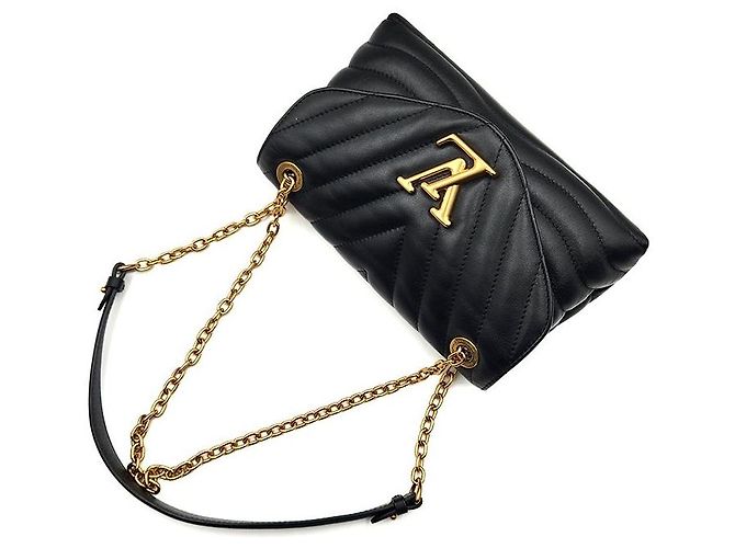 Louis Vuitton Borsa a Spalla New Wave Chain Nero - vista 4