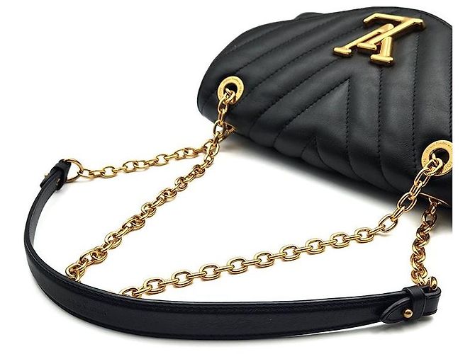 Louis Vuitton Borsa a Spalla New Wave Chain Nero - vista 5