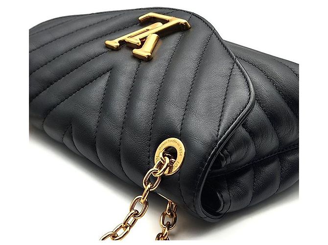 Louis Vuitton Borsa a Spalla New Wave Chain Nero - vista 6