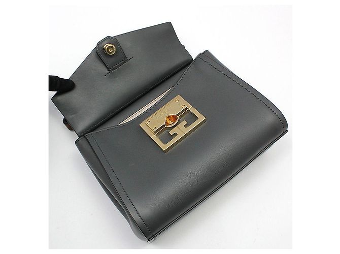 Givenchy Borsa a tracolla Mystic Mini grigio scuro placcata oro Marrone - vista 8