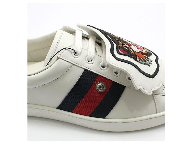 Gucci Sneakers Ace con patch Angry Cat Bianco - vista 10
