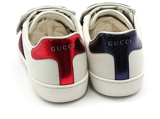 Gucci Sneakers Ace con patch Angry Cat Bianco - vista 4