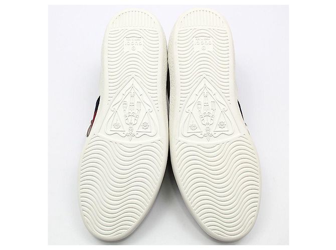 Gucci Sneakers Ace con patch Angry Cat Bianco - vista 5