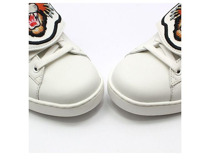 Gucci Sneakers Ace con patch Angry Cat Bianco - vista 8