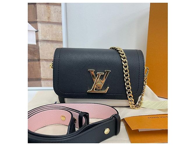 Louis Vuitton Lockme Tender Umhängetasche mit Kette Schwarz - Ansicht 2
