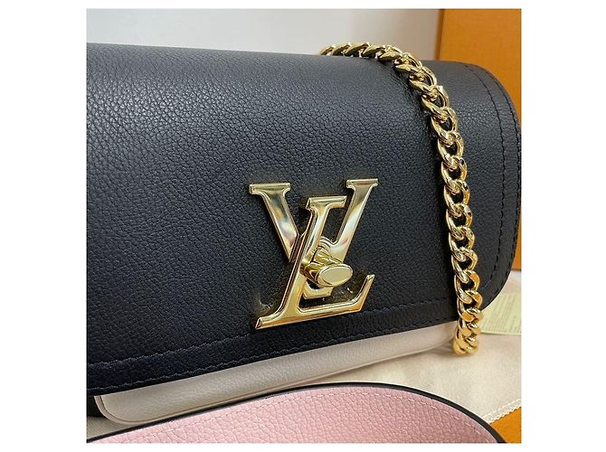 Louis Vuitton Lockme Tender Umhängetasche mit Kette Schwarz - Ansicht 3