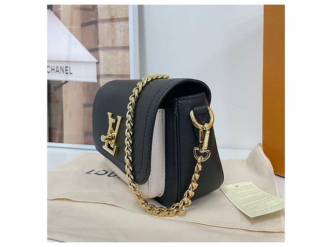 Louis Vuitton Lockme Tender Umhängetasche mit Kette Schwarz - Ansicht 4