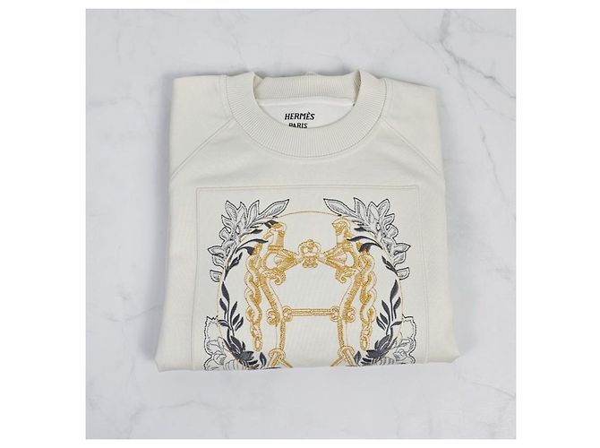 Duffle Hermès Sudadera Della Cavalleria con mangas raglan bordadas Multicolor - vista 16