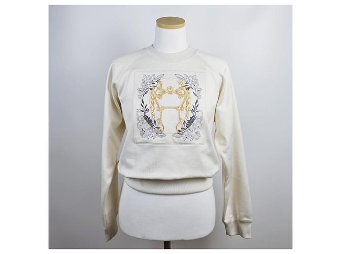 Duffle Hermès Sudadera Della Cavalleria con mangas raglan bordadas Multicolor - vista 7