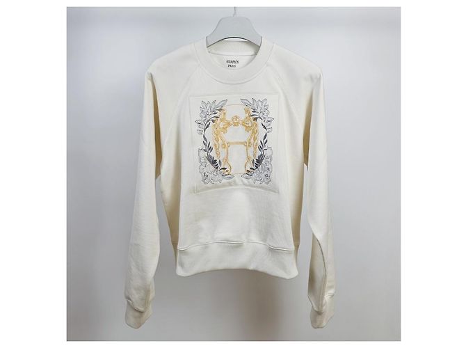 Duffle Hermès Sudadera Della Cavalleria con mangas raglan bordadas Multicolor - vista 9