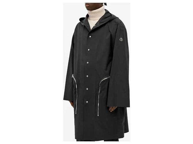 Moncler Rick Owens Nesbit Nylon Parka Schwarz - Ansicht 6
