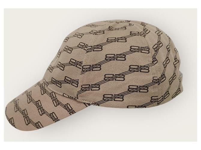 Balenciaga BB Multi Monogram Logo Baseball Cap Braun - Ansicht 2