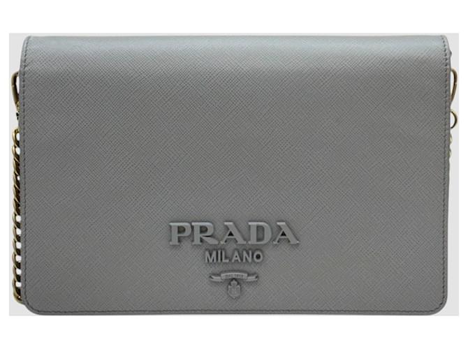 Prada Mini Saffiano Crossbody Sky Blue - vista 2