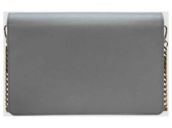 Prada Mini Saffiano Crossbody Sky Blue - vista 8
