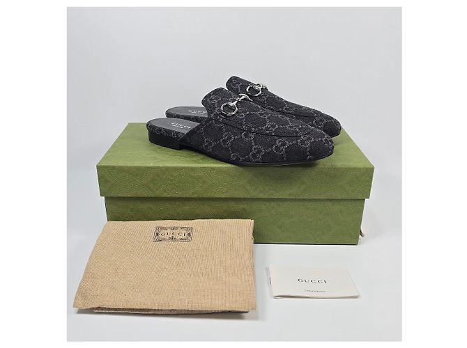 Gucci Mule Loafer Princetown GG Denim Multicolore - vista 2