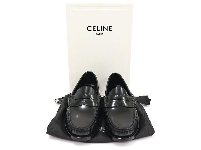 Céline Mocassini Ruko in pelle di vitello lucida nera da donna Nero - vista 2