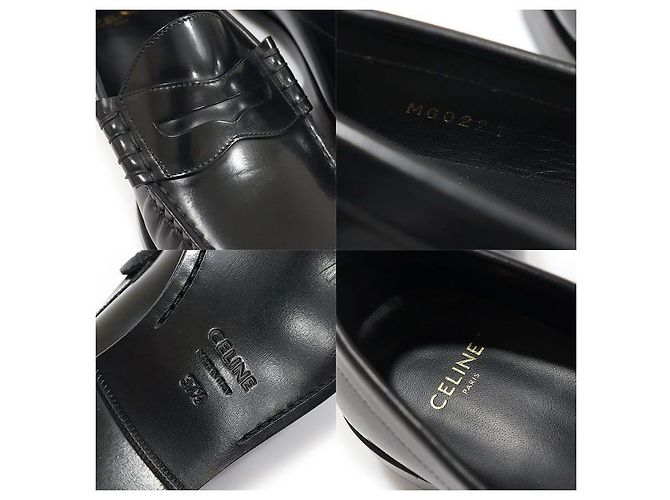 Céline Mocassini Ruko in pelle di vitello lucida nera da donna Nero - vista 7