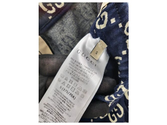Gucci Pantaloni Jogger in Jacquard GG blu - vista 5