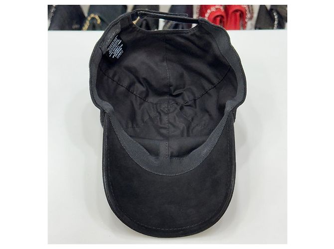Chanel Baseballkappe aus Wildleder mit CC-Logo Schwarz - Ansicht 5