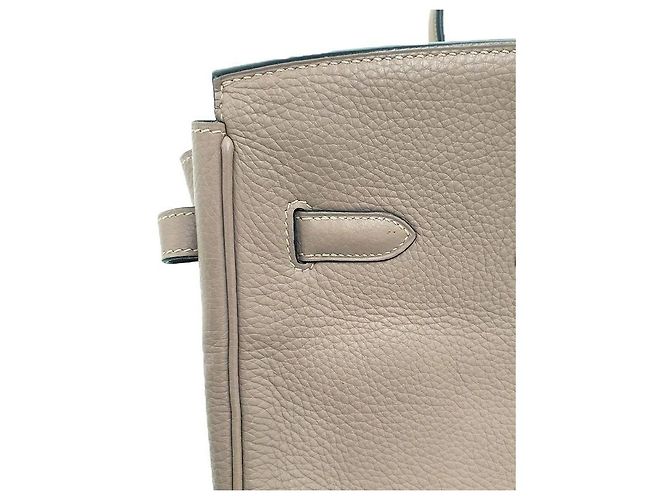 Hermès Birkin Handtasche Silber - Ansicht 6