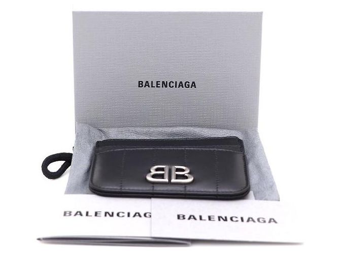 Balenciaga Monogram Monaco Kartenetui Schwarz - Ansicht 6