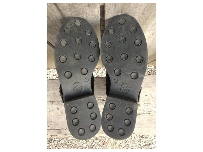 Botines Ash de cuero negro con hebillas - vista 7