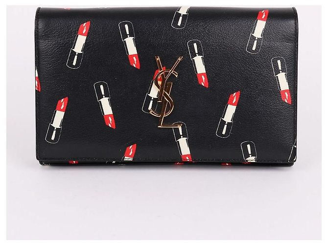 Saint Laurent Limitierte Kate Tasche mit Goldkette Schwarz - Ansicht 2