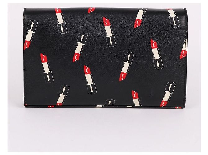 Saint Laurent Limitierte Kate Tasche mit Goldkette Schwarz - Ansicht 5
