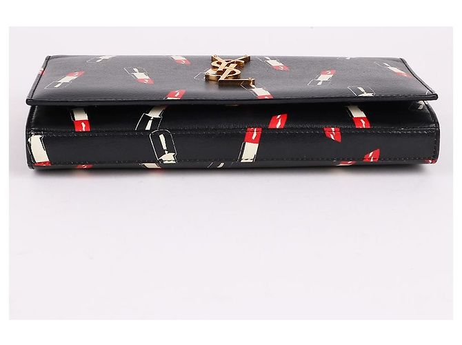 Saint Laurent Limitierte Kate Tasche mit Goldkette Schwarz - Ansicht 8