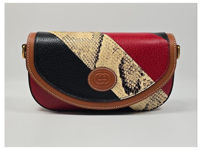 Gucci Mini borsa a tracolla in pitone Multicolore - vista 3