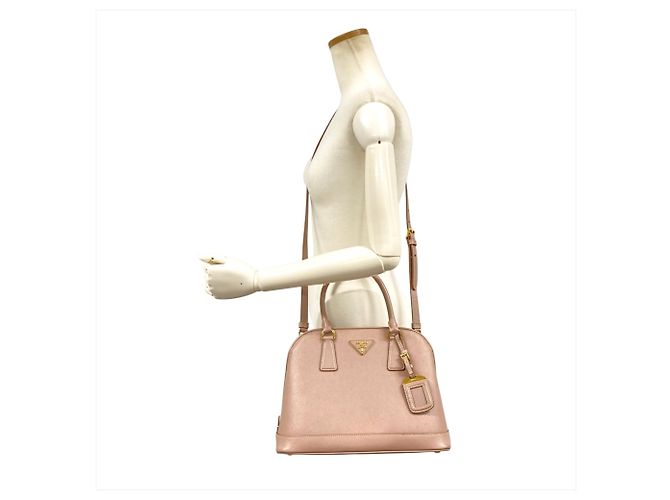 Prada Saffiano Lederhandtasche Pink - Ansicht 12