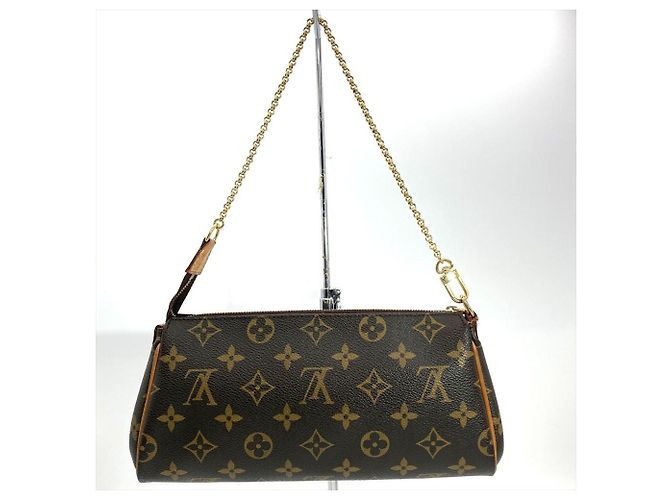 Borsa a Spalla Louis Vuitton Eva Marrone Monogramma - vista 3