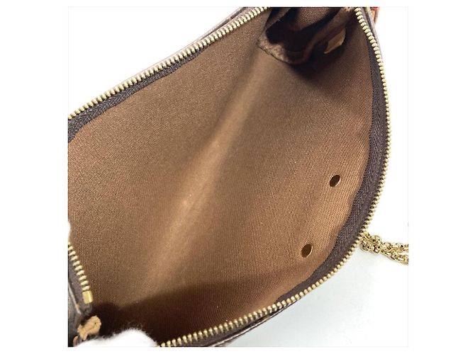 Borsa a Spalla Louis Vuitton Eva Marrone Monogramma - vista 5