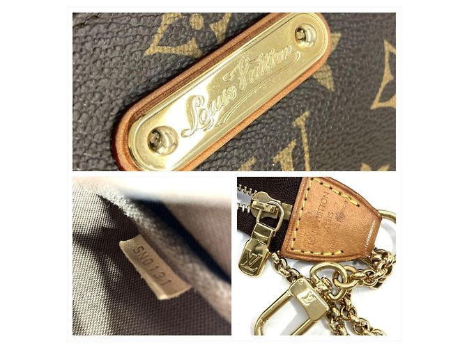 Borsa a Spalla Louis Vuitton Eva Marrone Monogramma - vista 6