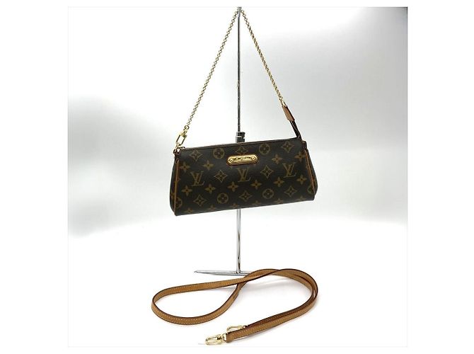 Borsa a Spalla Louis Vuitton Eva Marrone Monogramma - vista 7