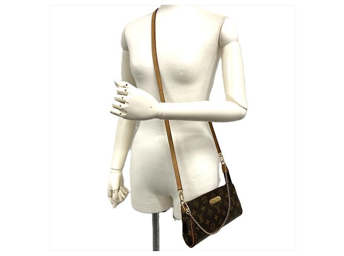 Borsa a Spalla Louis Vuitton Eva Marrone Monogramma - vista 9