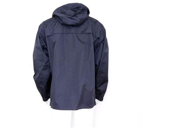 Louis Vuitton Jaqueta Bomber de Nylon com Capuz Impermeável Masculina Azul - vista 4