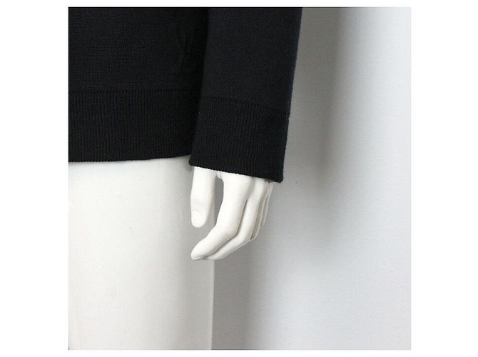 Louis Vuitton Black Embossed Technical Wool Bomber Jacket for Men - view 3