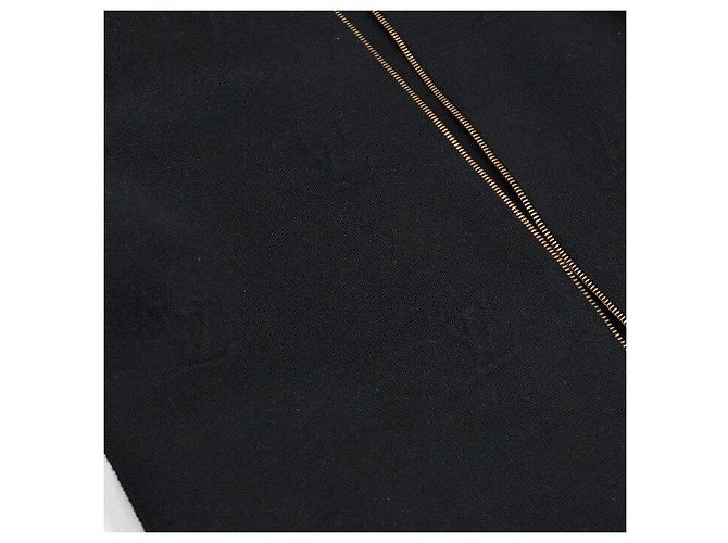 Louis Vuitton Black Embossed Technical Wool Bomber Jacket for Men - view 6