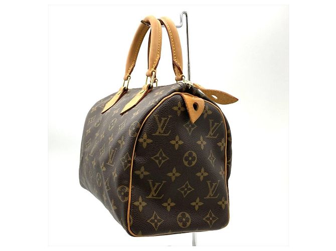 Borsa Louis Vuitton Speedy 25 Monogram Marrone Monogramma - vista 2