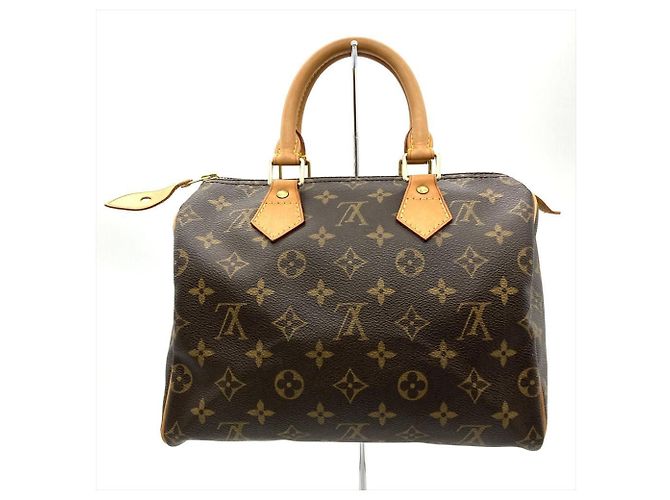 Borsa Louis Vuitton Speedy 25 Monogram Marrone Monogramma - vista 3
