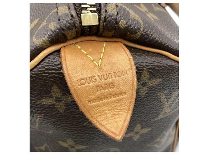 Borsa Louis Vuitton Speedy 25 Monogram Marrone Monogramma - vista 7
