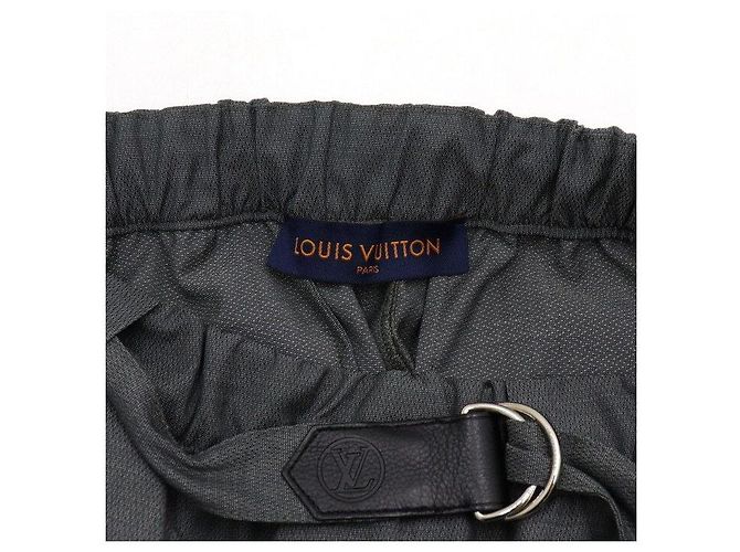 Louis Vuitton Grauer Wollgürtel mit Logo für Herrenhosen, elastisch Braun - Ansicht 7
