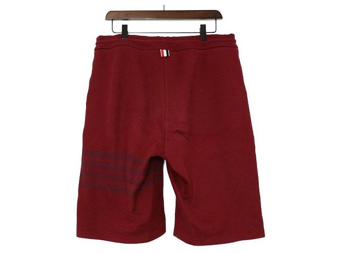 Thom Browne Pantaloncini da uomo in cotone double face con striscia laterale - vista 4